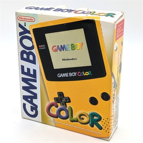 Gameboy Color - Dandelion Yellow - I Original Kasse - Konsol - SNR C16102621 (B Grade) (Genbrug)