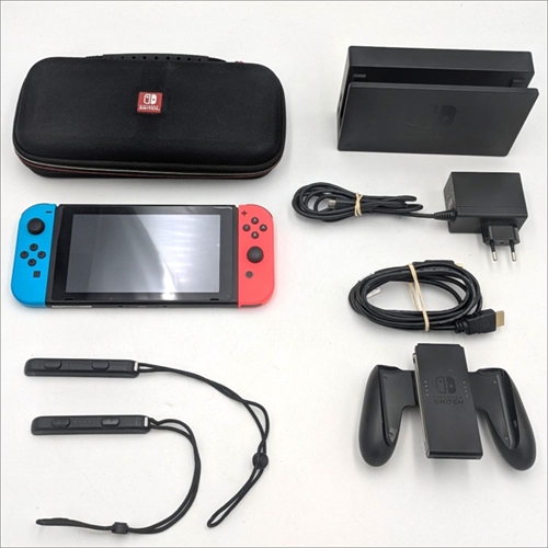 Nintendo Switch - Neon Blue & Neon Red - Konsol - 2017 Model - SNR XAJ70022286812 (B Grade) (Genbrug)