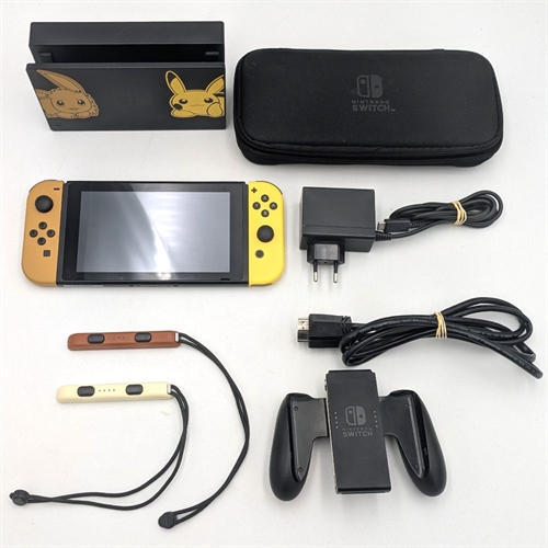 Nintendo Switch - Lets Go Pikachu Limited Edition - Konsol - 2017 Model - SNR XAJ70057902022 (B Grade) (Genbrug)