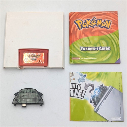 Pokemon FireRed Version - I Original Æske - Gameboy Advance Spil (B Grade) (Genbrug)