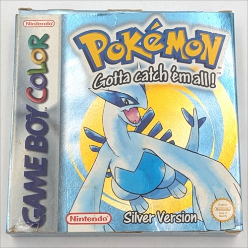Pokemon Silver Version - Komplet I Æske - GameBoy Color (B Grade) (Genbrug)