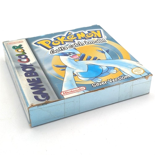 Pokemon Silver Version - Komplet I Æske - GameBoy Color (B Grade) (Genbrug)