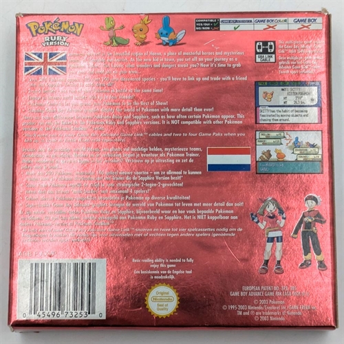 Pokemon Ruby Version - Original Æske - GameBoy Advance spil (B Grade) (Genbrug)