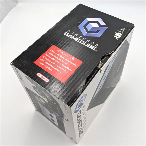 GameCube - Jet Black - Original Kasse - Konsol - SNR DE10661024 (B Grade) (Genbrug)