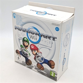 Mario Kart Wii - Nintendo Wii med Wii Wheel i Kasse (B Grade) (Genbrug)