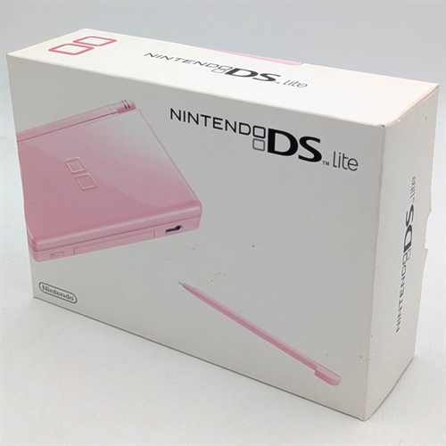 Nintendo DS Lite - Coral Pink - Komplet I Kasse - Konsol - SNR UEF29082905 (B Grade) (Genbrug)