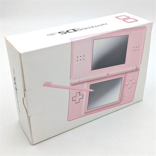 Nintendo DS Lite - Coral Pink - Komplet I Kasse - Konsol - SNR UEF29082905 (B Grade) (Genbrug)