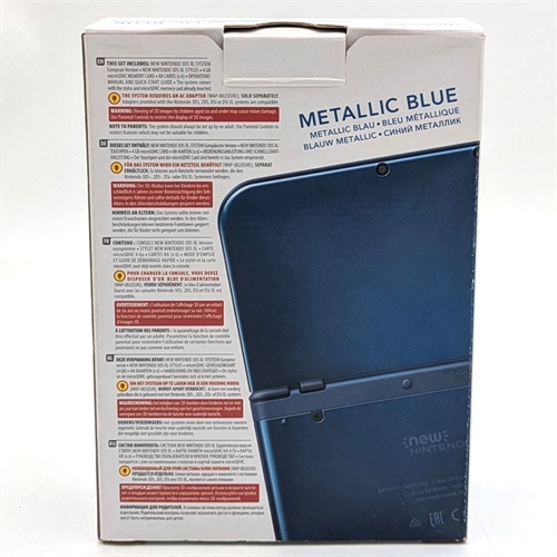 New Nintendo 3DS XL - Metallic Blue - Konsol - Original Kasse - SNR QEH100999709 (B Grade) (Genbrug)