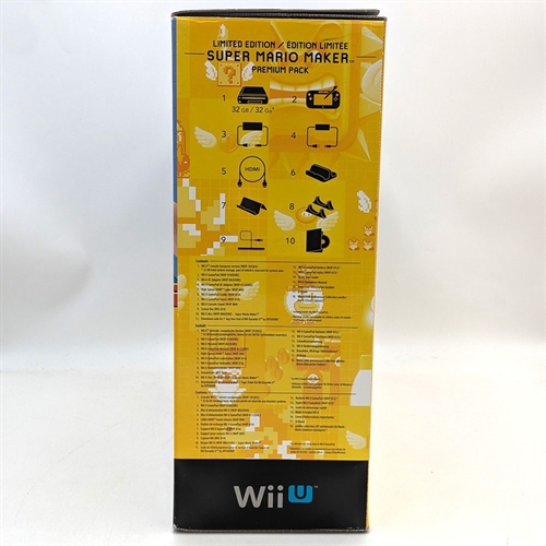 Nintendo Wii U - Super Mario Maker Premium Pack - 32GB - Konsol - SNR FEM108730267/JEM117139303 (B Grade) (Genbrug)