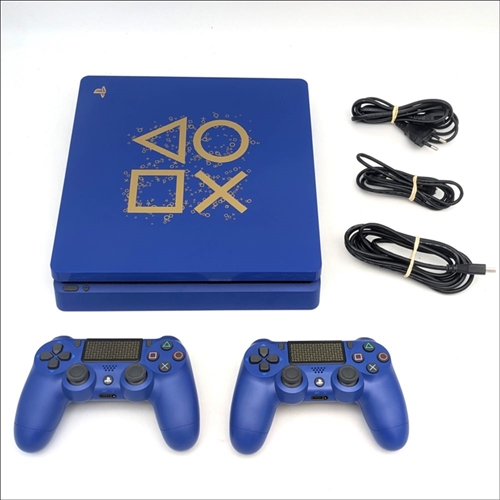 Playstation 4 - Days of Play Limited Edition - 500GB HDD - Konsol - CUH-2116A - SNR 03-27452568-5650700 (B Grade) (Genbrug)