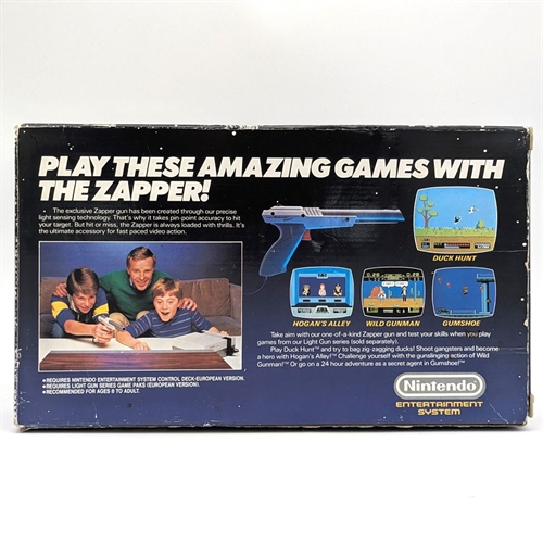 Nintendo Zapper - Grå - Original Kasse - Nintendo Entertainment System (NES) Tilbehør (Genbrug) (B Grade)