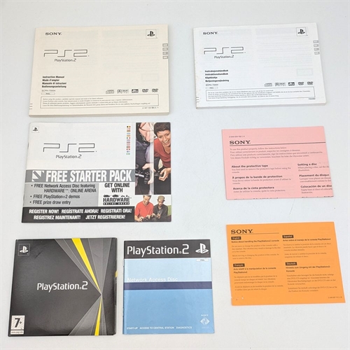 Playstation 2 - Slim - Sort - Komplet I Kasse - Konsol - SCPH-70004 - SNR AC6359184 (B Grade) (Genbrug)