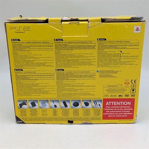 Playstation 2 - Slim - Sort - Komplet I Kasse - Konsol - SCPH-70004 - SNR AC6359184 (B Grade) (Genbrug)