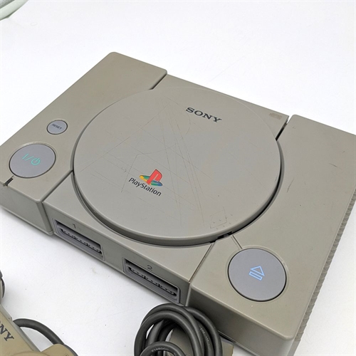 Playstation 1 - Analog Controller - Konsol - SCPH-9002 - SNR C9833790 (C Grade) (Genbrug)