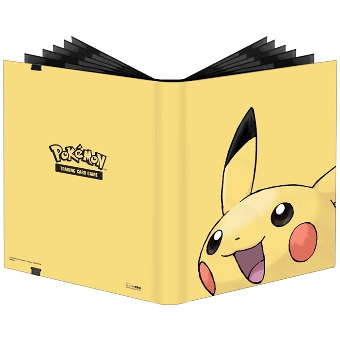 Pikachu 9‑Pocket Pro Binder A4 mappe Pokémon 360 kort Ultra Pro