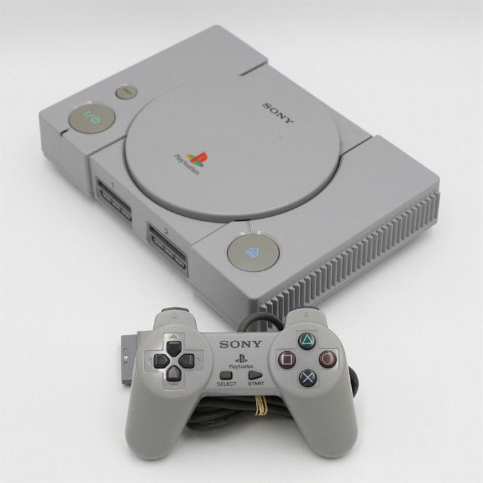 Playstation 1 - Original Controller - Konsol - SCPH-9002 - SNR C6796239 (B Grade) (Genbrug)