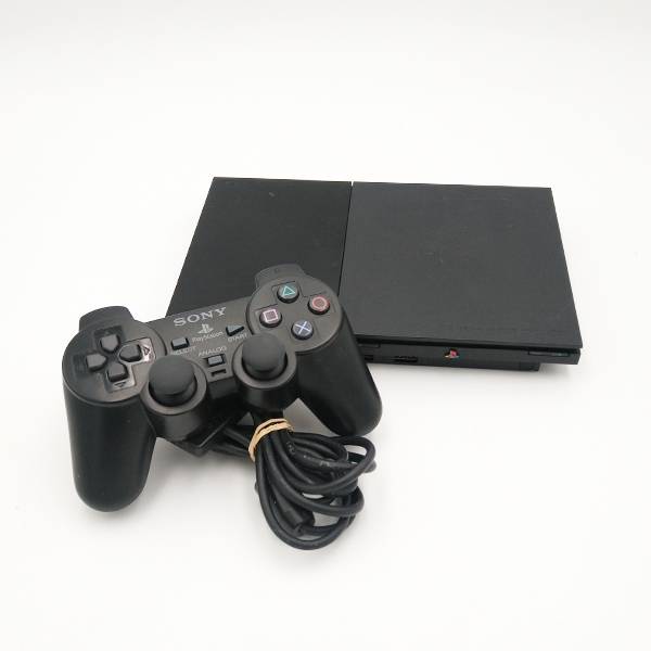 Playstation 2 Slim Konsol - Sort (Genbrug)