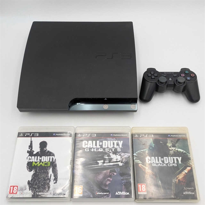 Playstation 3 Call of Duty Bundle - Konsol - Slim 120 GB - SNR 03-27453569-5736483-CECH-2003A (B Grade) (Genbrug)