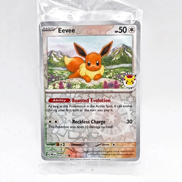 (Gratis ved køb for 300kr Pokemon kort) - Pokemon Day 2025 Promo Eevee
