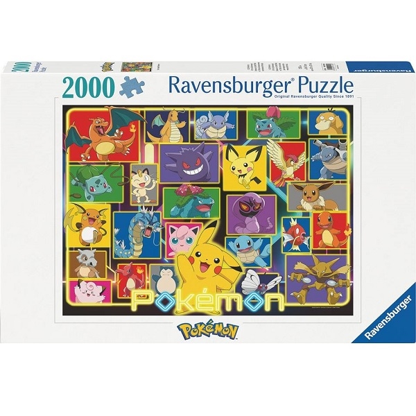 Pokemon Puslespil - Pokemon Billede Mix - 2000 brikker