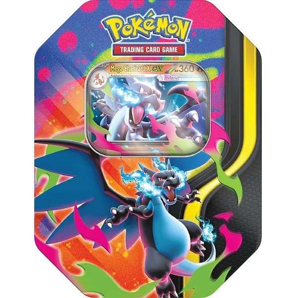 Pokemon Tin - Mega Charizard X EX - Pokemon kort