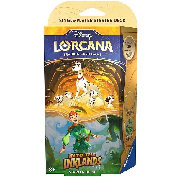 Pongo & Peter Pan (Amber/Emerald) - Into the Inklands Star deck - Disney Lorcana