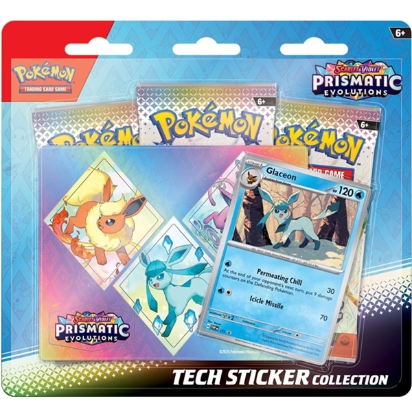 Prismatic Evolutions  - Tech Sticker Collection - Glaceon - Pokemon kort