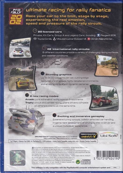 50,- Pro Rally 2002 - PS2 (Genbrug)