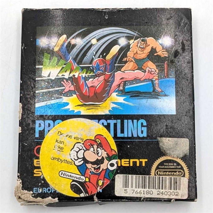 Pro Wrestling - Small Box - Complete In Box - (EEC) - NES Spil (C Grade) (Genbrug)