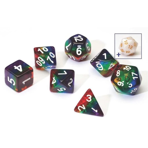 Rainbow Transparent Layer - Rollespilsterninger - Sirius Dice