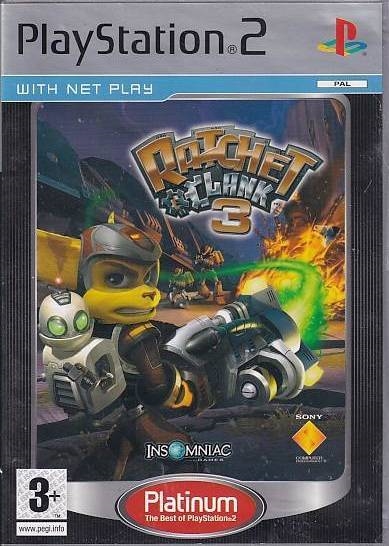 Ratchet and Clank 3 Platinum - Nordisk - PS2 (B Grade) (Genbrug)
