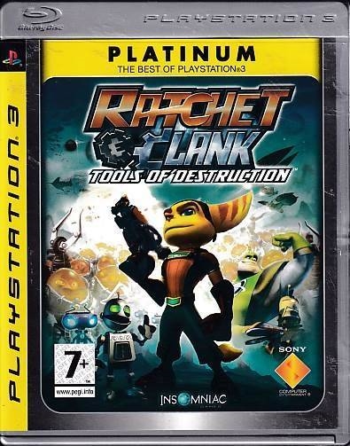 Ratchet & Clank Tools of Destruction - Platinum - PS3 (B Grade) (Genbrug)