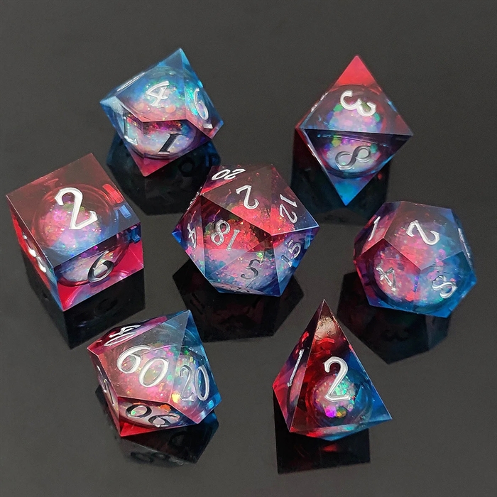 Resin Sharp edge Liquid Core - Cold Spark - Rollespilsterninger - Epic Dwarf Dice