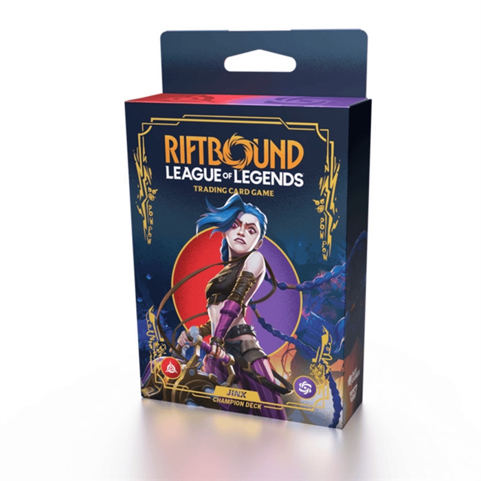 Riftbound League of Legends TCG - Set One Origins Champion Deck - Jinx Display
