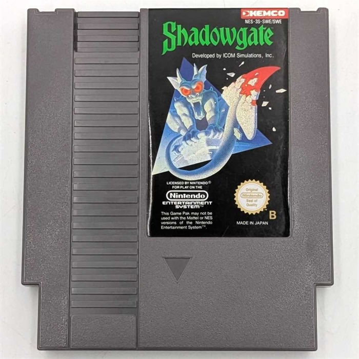 Shadowgate - SWE - NES Spil (B Grade) (Genbrug)