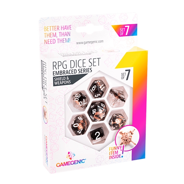 Shield & Weapons Embraced Series Dice Set - Rollespilsterninger - Gamegenic