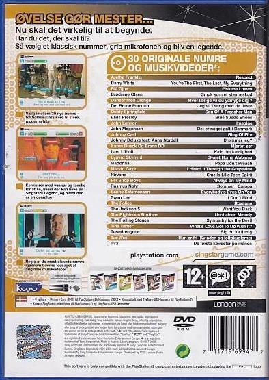 pastel hjort Hjemløs 75,- PS2 - SingStar Legends Dansk Version (Genbrug)