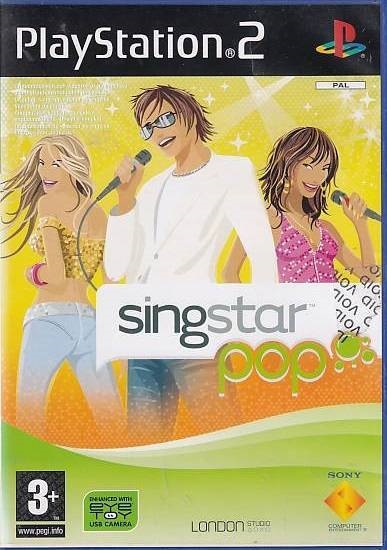 Omsorg Udlevering Udelukke 75,- SingStar Pop - PS2 (Genbrug)