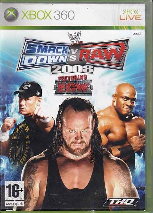 Smackdown vs Raw 2008 - XBOX Live - XBOX 360 (B Grade) (Genbrug)