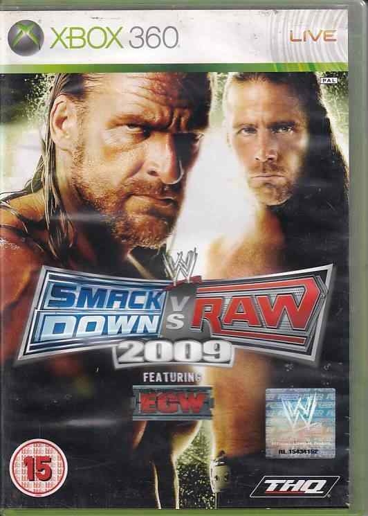 Smackdown vs Raw 2009 - XBOX Live - XBOX 360 (B Grade) (Genbrug)