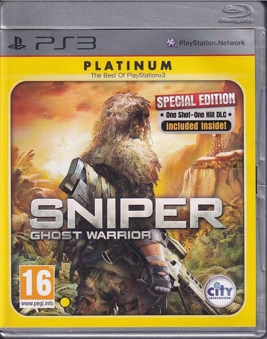 Sniper Ghost Warrior - PS3 - Platinum (B Grade) (Genbrug)