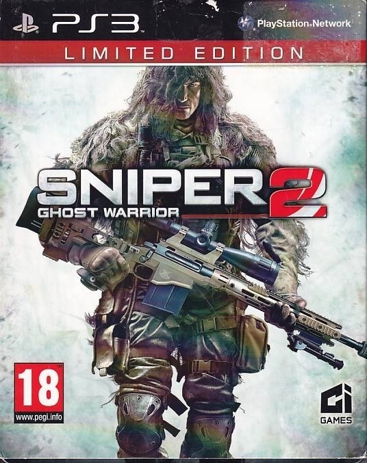 Sniper Ghost Warrior 2 - Limited Edition - Steel case - i papsleeve - PS3 (B Grade) (Genbrug)