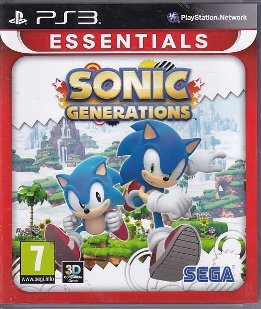 Sonic Generations - Essentials - PS3 (B Grade) (Genbrug)