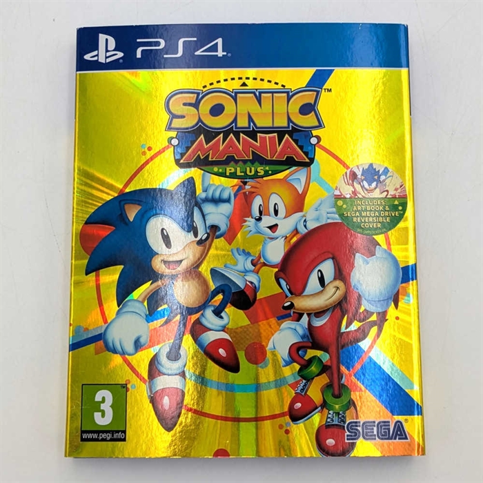 Sonic Mania Plus - med pap slevee - PS4 (A Grade) (Genbrug)