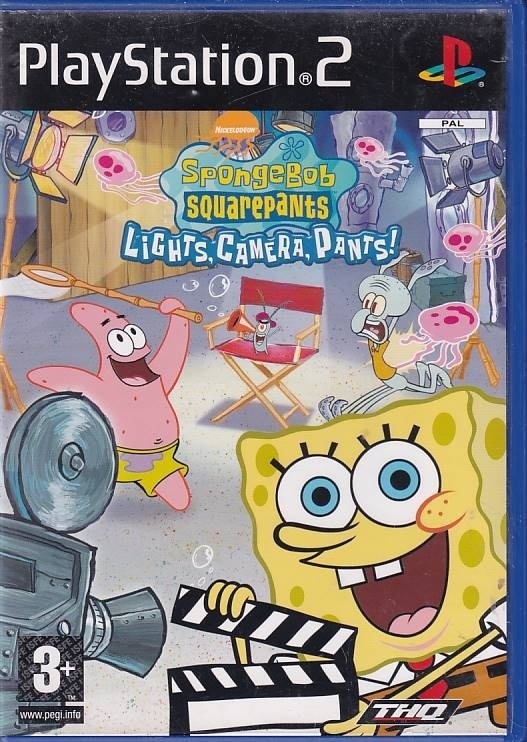 SpongeBob SquarePants Lights Camera Pants - PS2 (B Grade) (Genbrug)