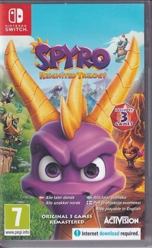 Spyro - Reignited Trilogy - Nintendo Switch spil (A-Grade) (Genbrug)