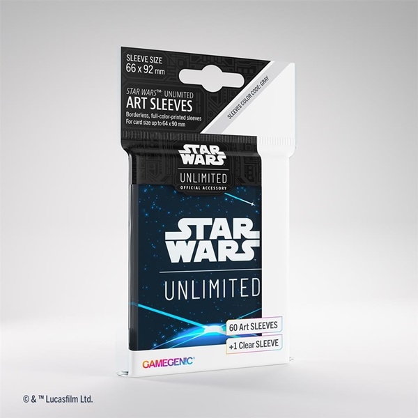 Star Wars Unlimited Art Sleeves (60 +1 stk) - Space Blue - Gamegenic 