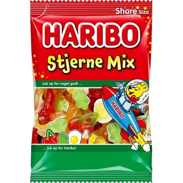 (Gratis ved køb for 600kr) - Stjerne Mix 120g - Haribo