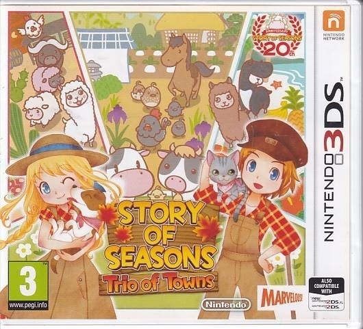 Story of Seasons Trio of Towns - Nintendo 3DS Spil - (A Grade) (Genbrug)