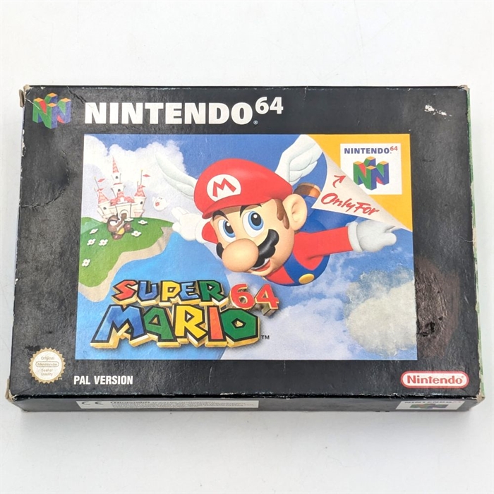 Super Mario 64 - Komplet I Æske - Nintendo 64 (EUR) (B Grade) (Genbrug)